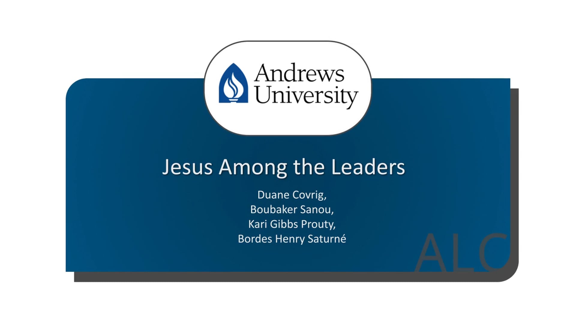 Jesus Among the Leaders