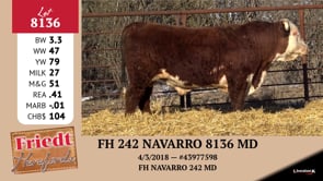 Lot #8136 - FH 242 NAVARRO 8136 MD
