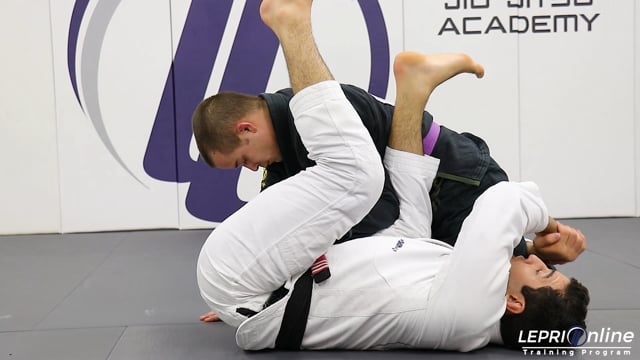 Closed Guard to Omoplata Attempt Variation to Leg Drag when Opponent Defends
