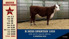 Lot #178 - R MISS SPARTAN 1059