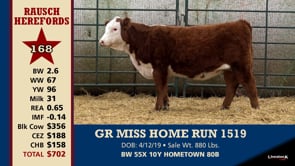 Lot #168 - GR MISS HOME RUN 1519