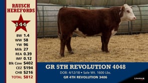 Lot #144 - GR 5TH REVOLUTION 4048