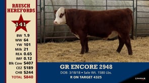 Lot #141 - GR ENCORE 2948