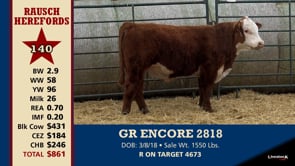 Lot #140 - GR ENCORE 2818