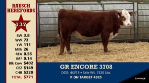 Lot #137 - GR ENCORE 3708