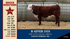 Lot #124 - R 4EVER 7078