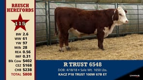Lot #115 - R TRUST 6548
