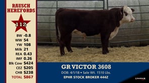 Lot #112 - GR VICTOR 3608