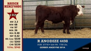 Lot #102 - R ANODIZE 4498