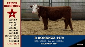Lot #3 - R BONANAZA 4479