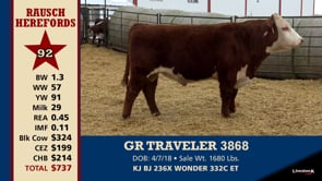 Lot #92 - GR TRAVELER 3868