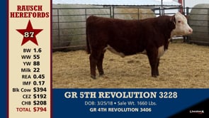 Lot #87 - GR 5TH REVOLUTION 3228