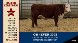 Lot #84 - GR 4EVER 3008
