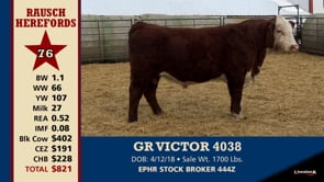 Lot #76 - GF VICTOR 4038