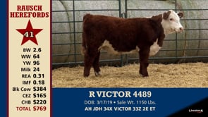 Lot #41 - R VICTOR 4489