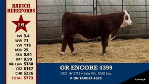 Lot #16 - GR ENCORE 4399