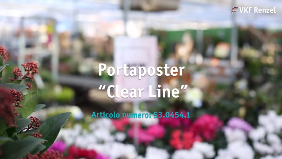 53-0454-1 Portaposter “Clear Line”