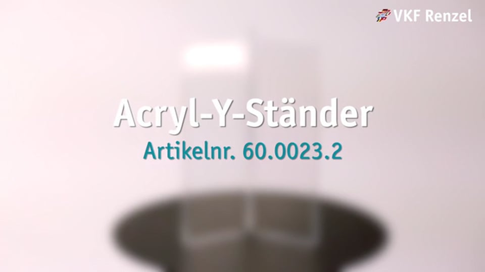 Acryl-Y-Ständer Artikelnr. 60-0023-2