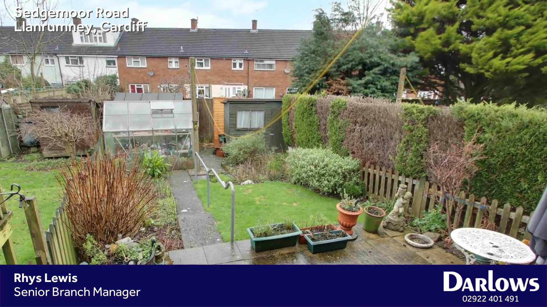 Llanrumney, 3 Bed Mid Terraced House in Sedgemoor Road, Llanrumney