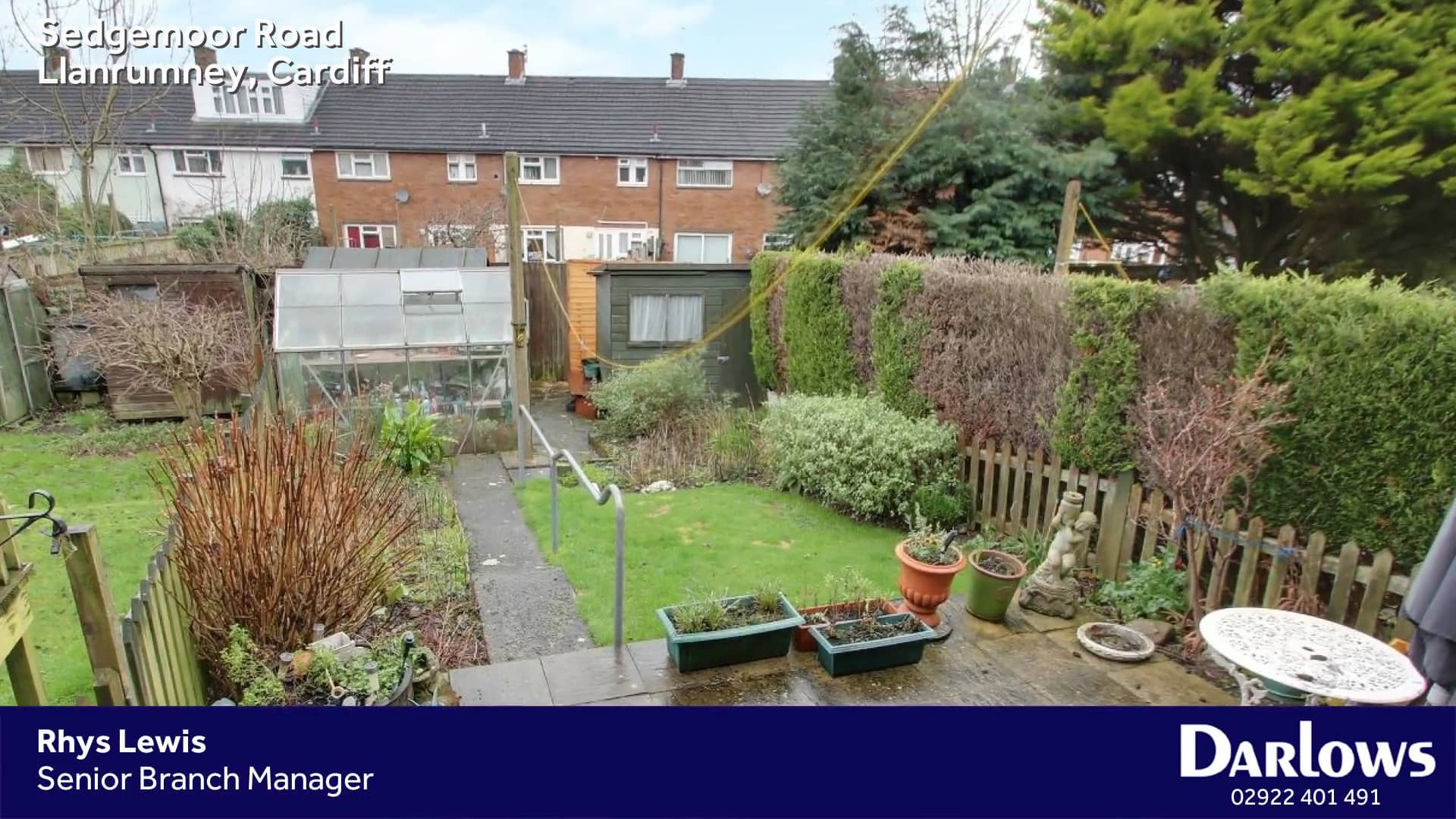 Llanrumney, 3 Bed Mid Terraced House in Sedgemoor Road, Llanrumney