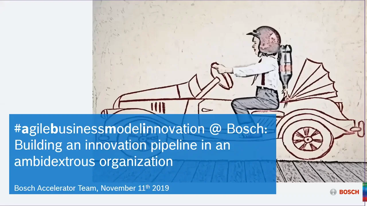 Building an Innovation Pipeline in an Ambidextrous Organization with Bosch