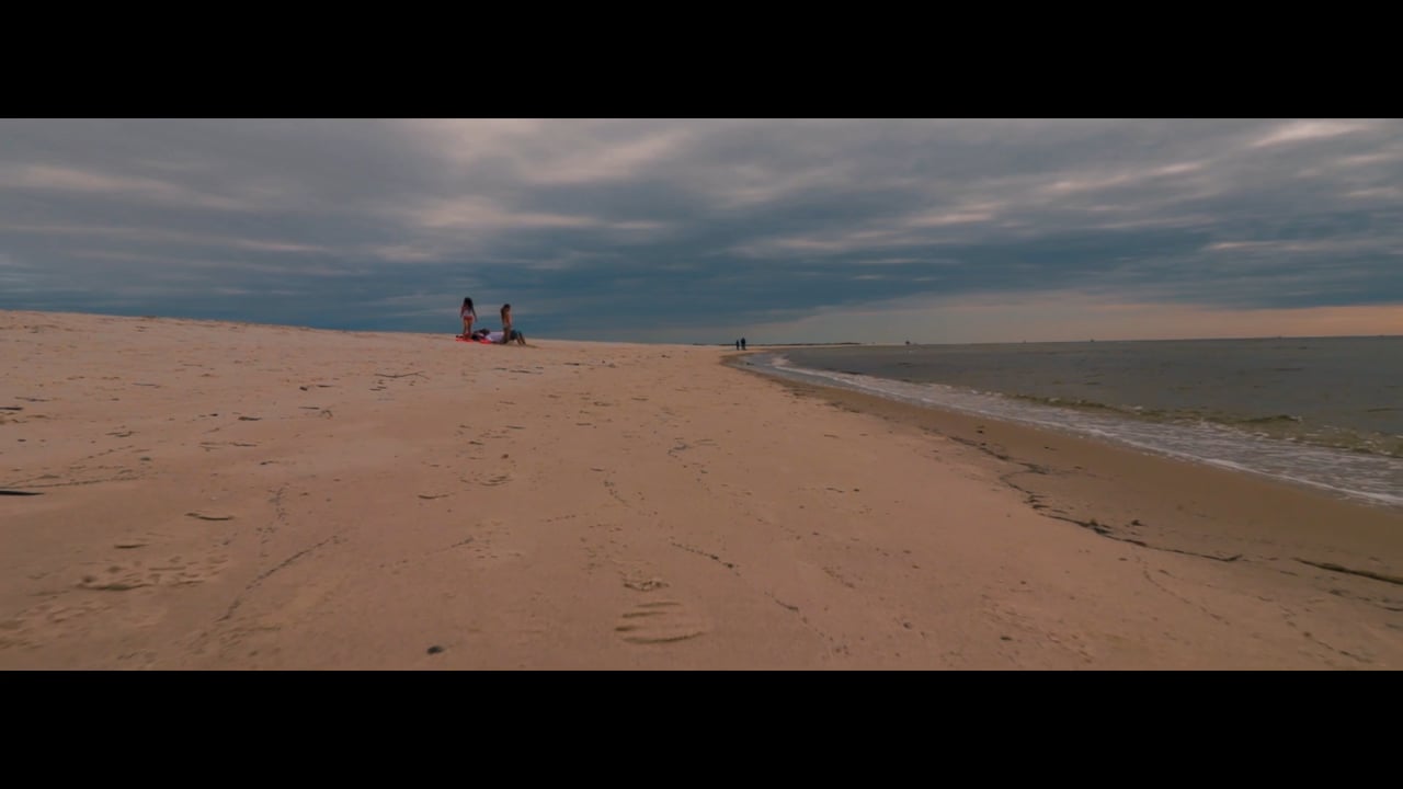 Sand and Grey Sky