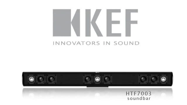 Kef passive hot sale soundbar