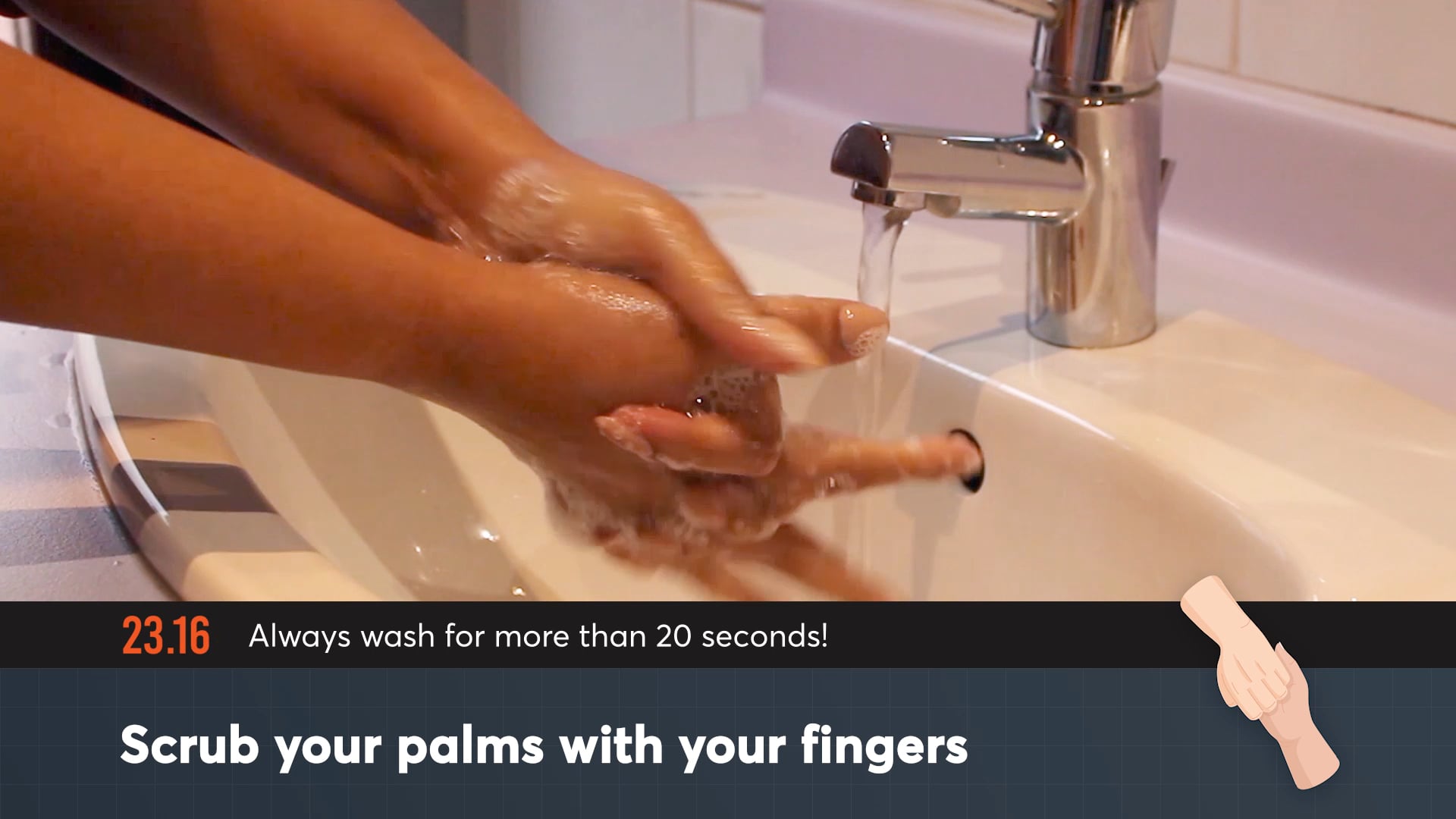 How to effectively wash your hands.