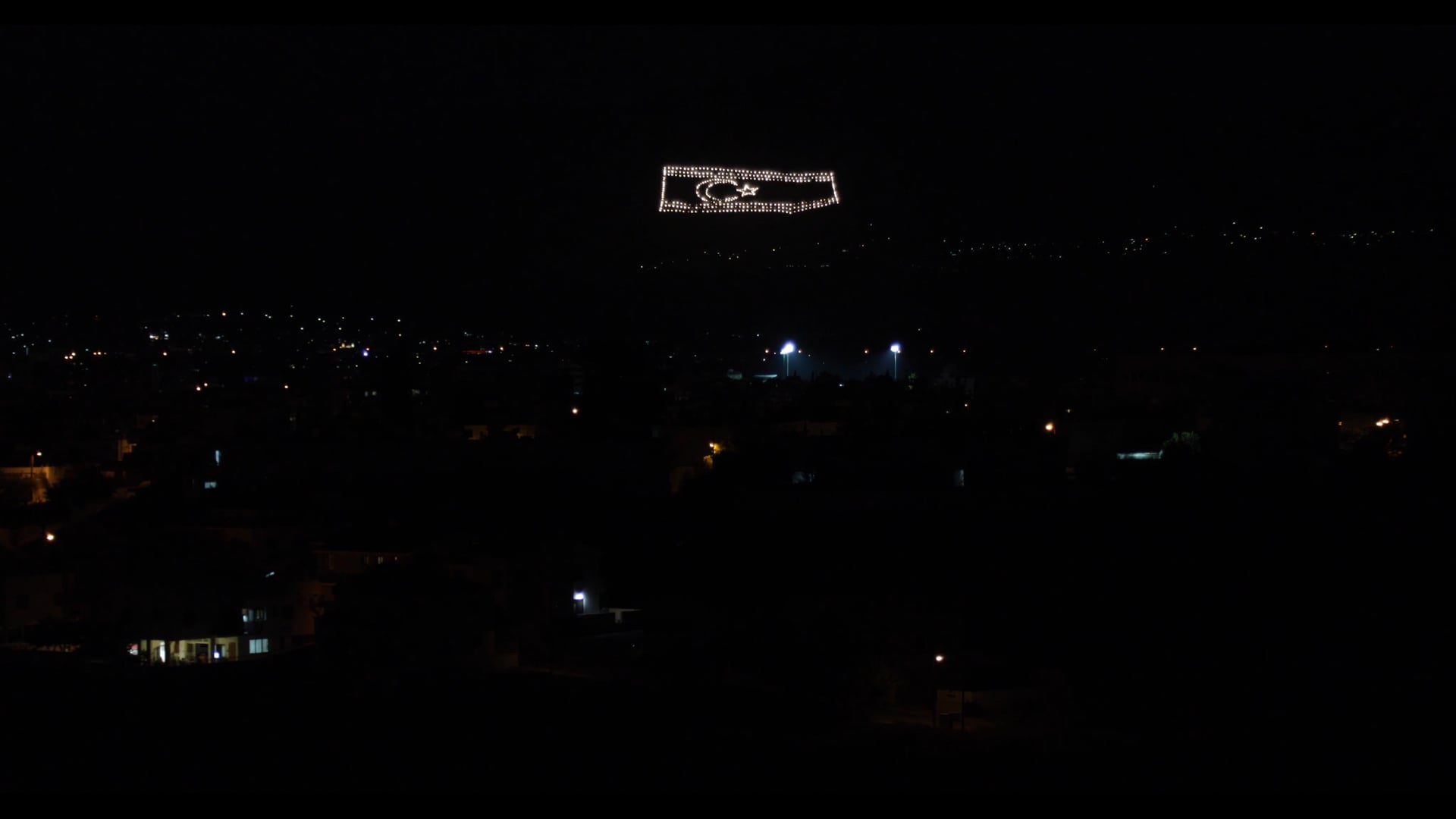 The flag on the mountain