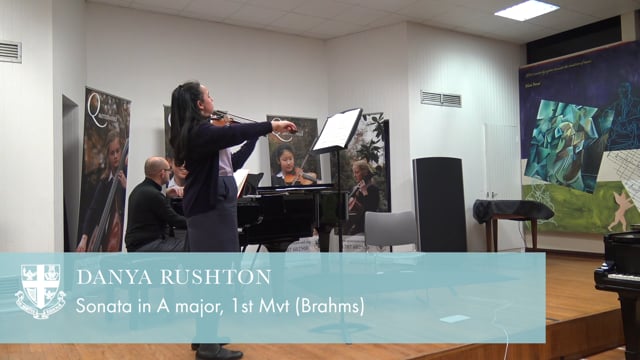 Danya Rushton – Sonata in A major, 1st Mvt (Brahms)