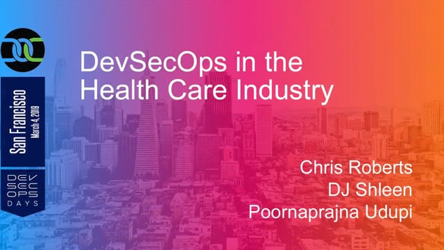Panel: DevSecOps in the Healthcare Industry