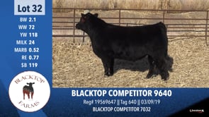 Lot #32 - BLACKTOP COMPETITOR 9640