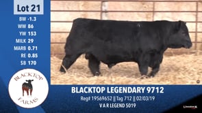 Lot #21 - BLACKTOP LEGENDARY 9712
