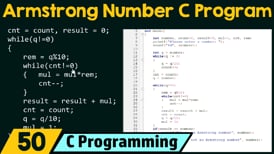 armstrong program in c