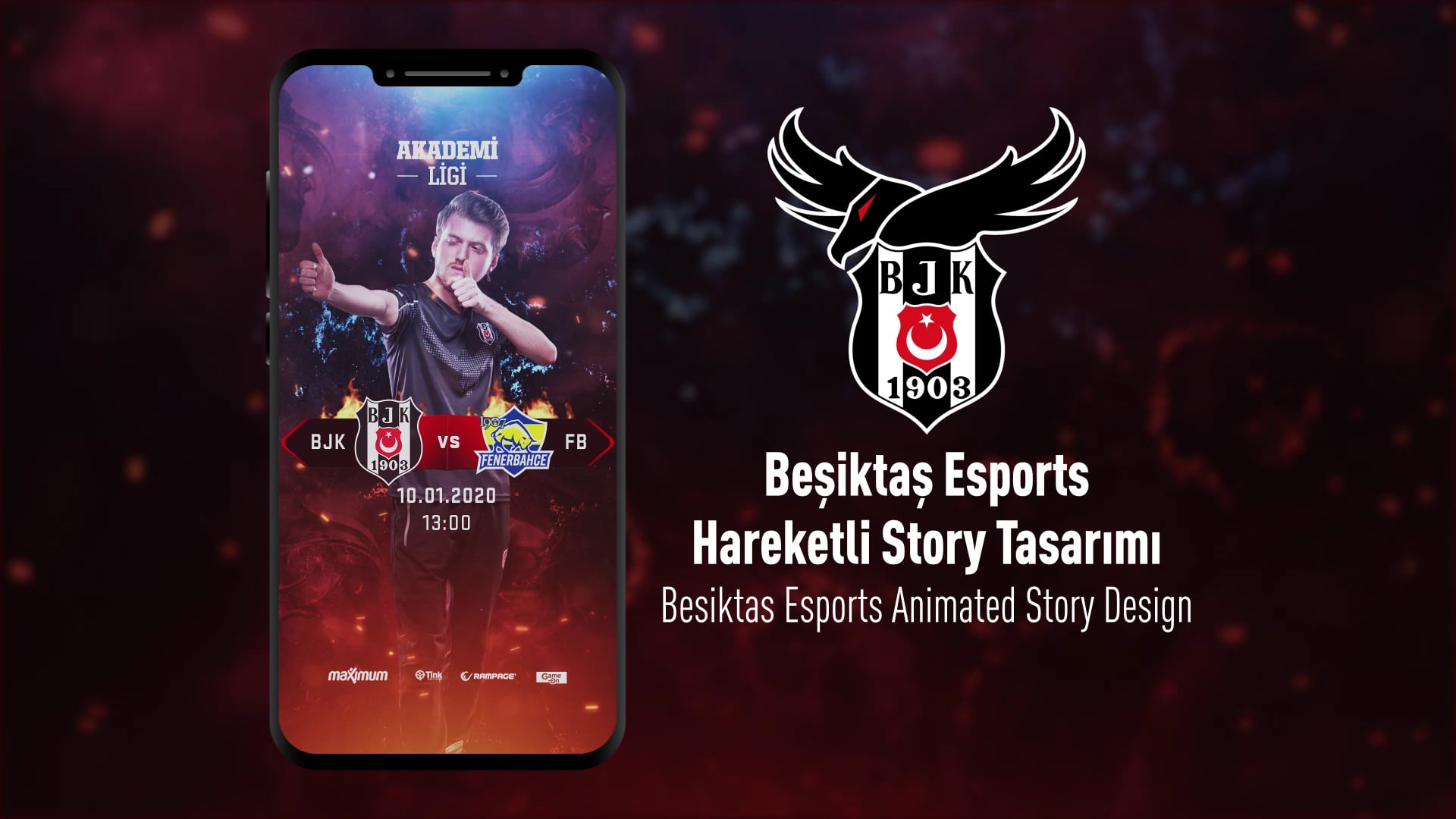 Beşiktaş Esports Hareketli Story Tasarımı
