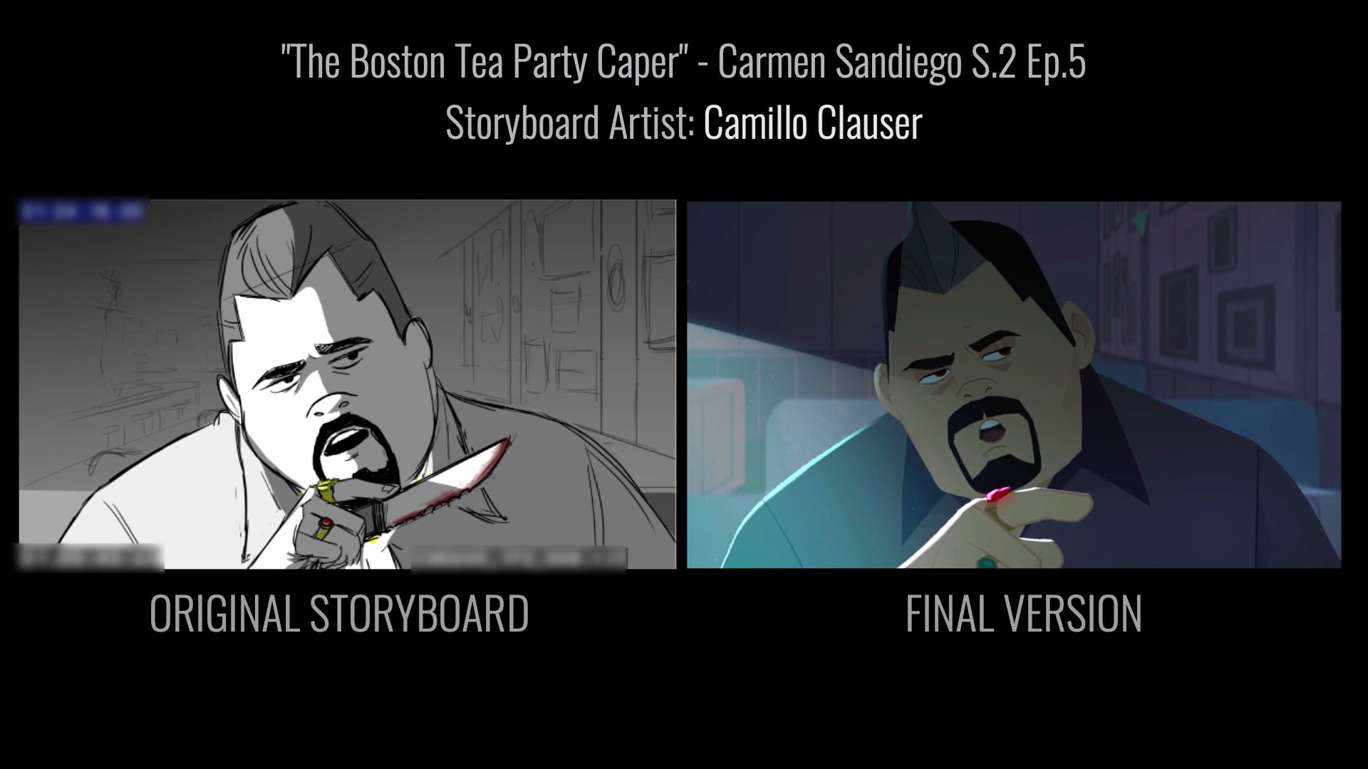 Camillo Clauser - Storyboard for 