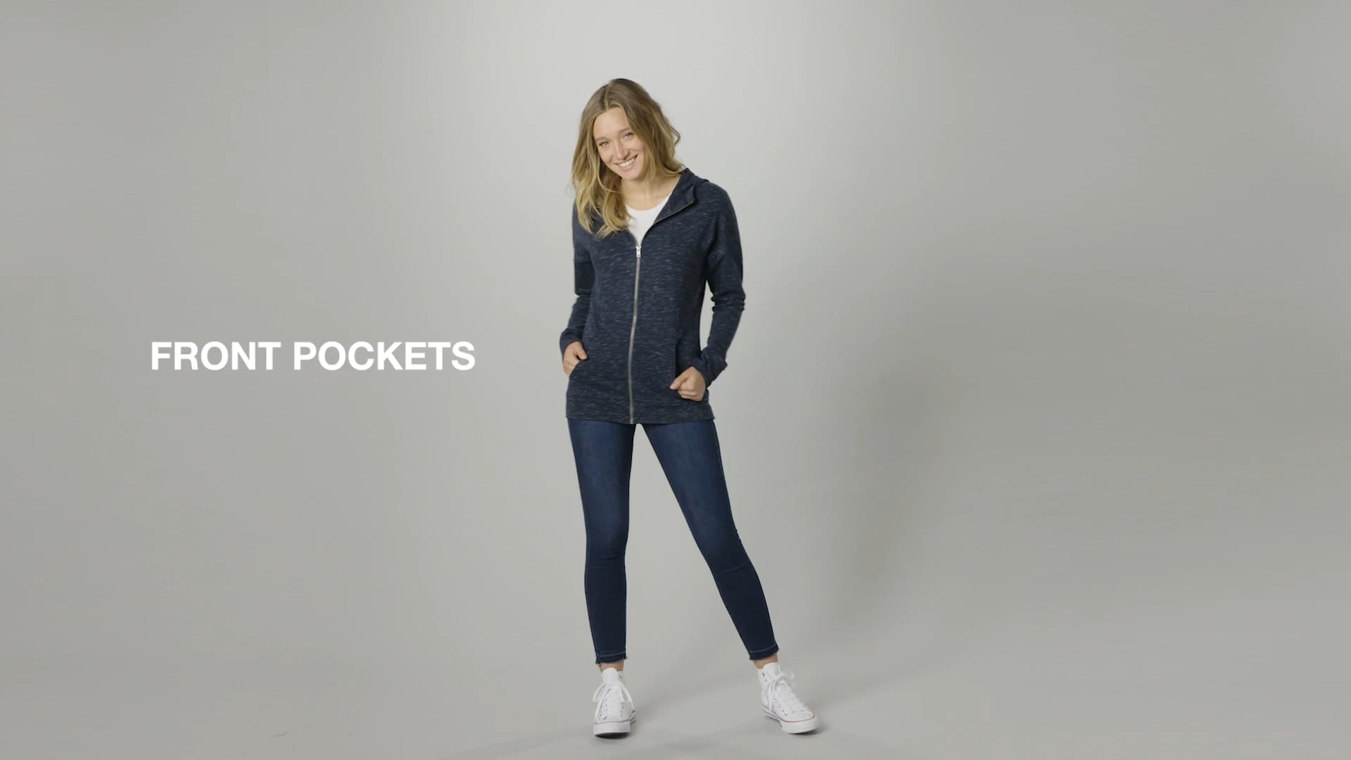 District ® Women's Medal Full-Zip Hoodie DT665 on Vimeo