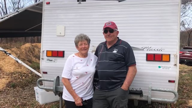 Caravan donation to family in Batemans Bay