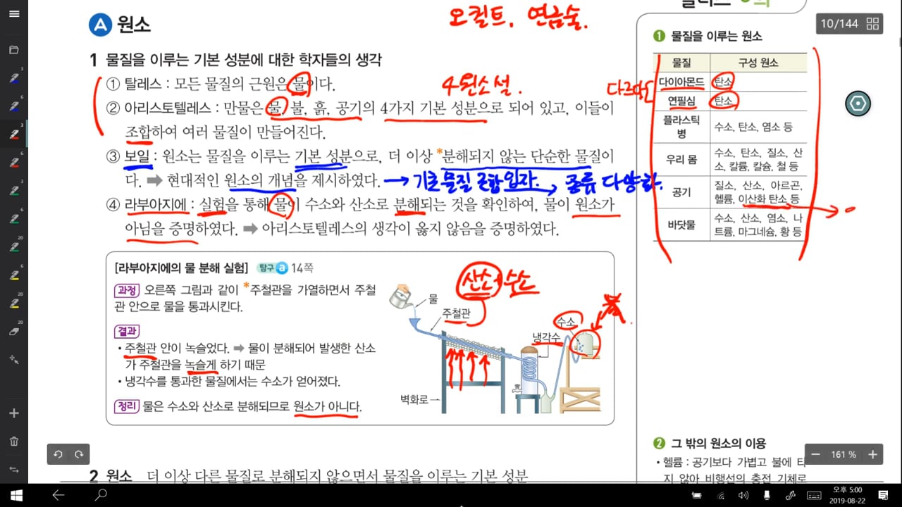 중등과학] 2-1 오투 [01] 1단원 원소1 P10 On Vimeo