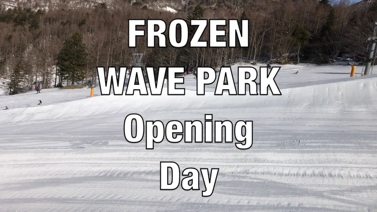 FROZEN WAVE PARK @Marunuma Kogen 25thJan