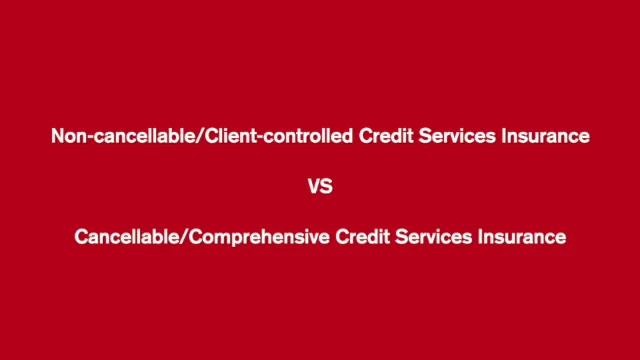 Cancellable Credit Insurance vs Non-cancellable Credit Insurance on Vimeo