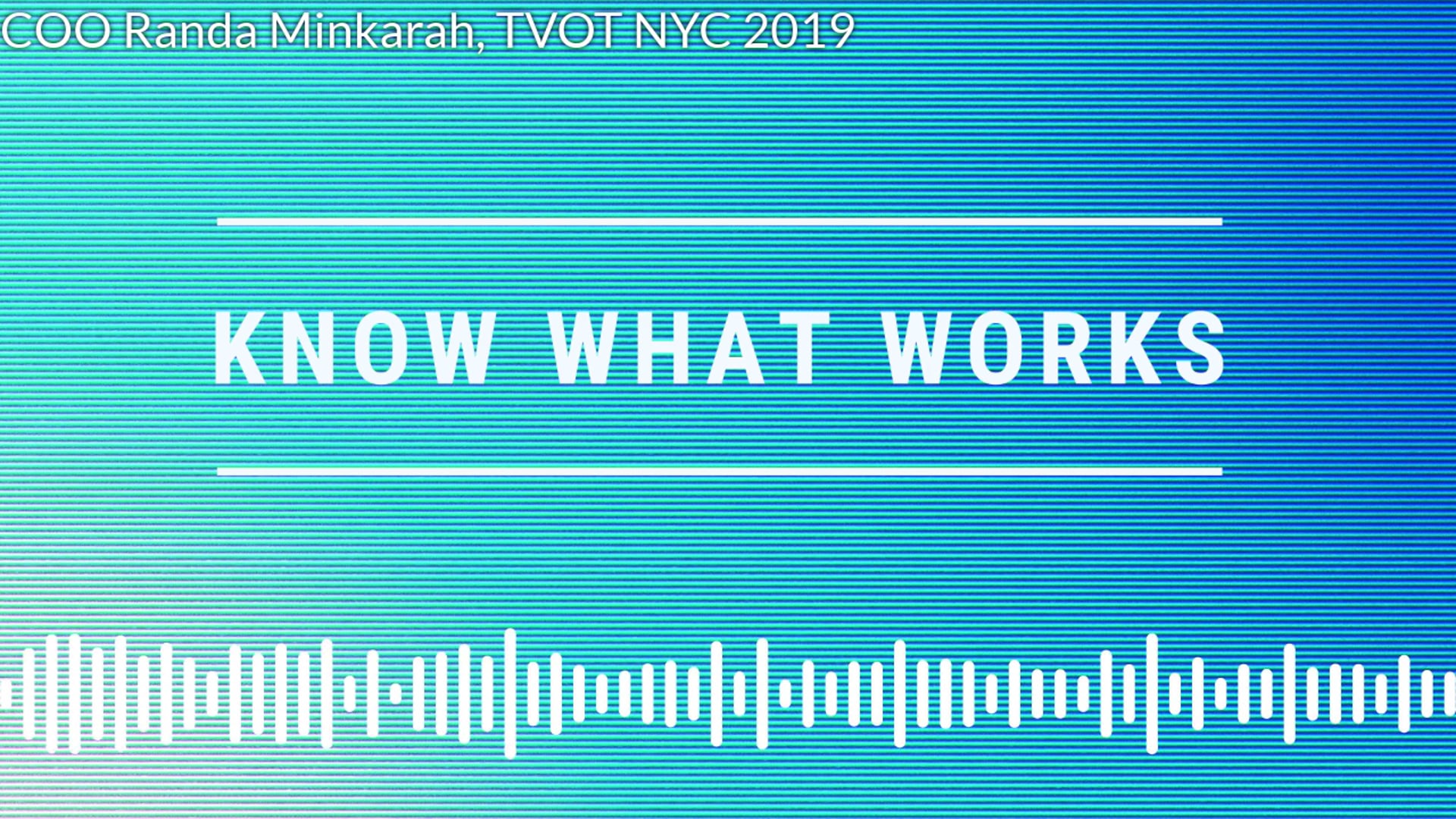 Randa Minkarah at TVOT NYC 2019