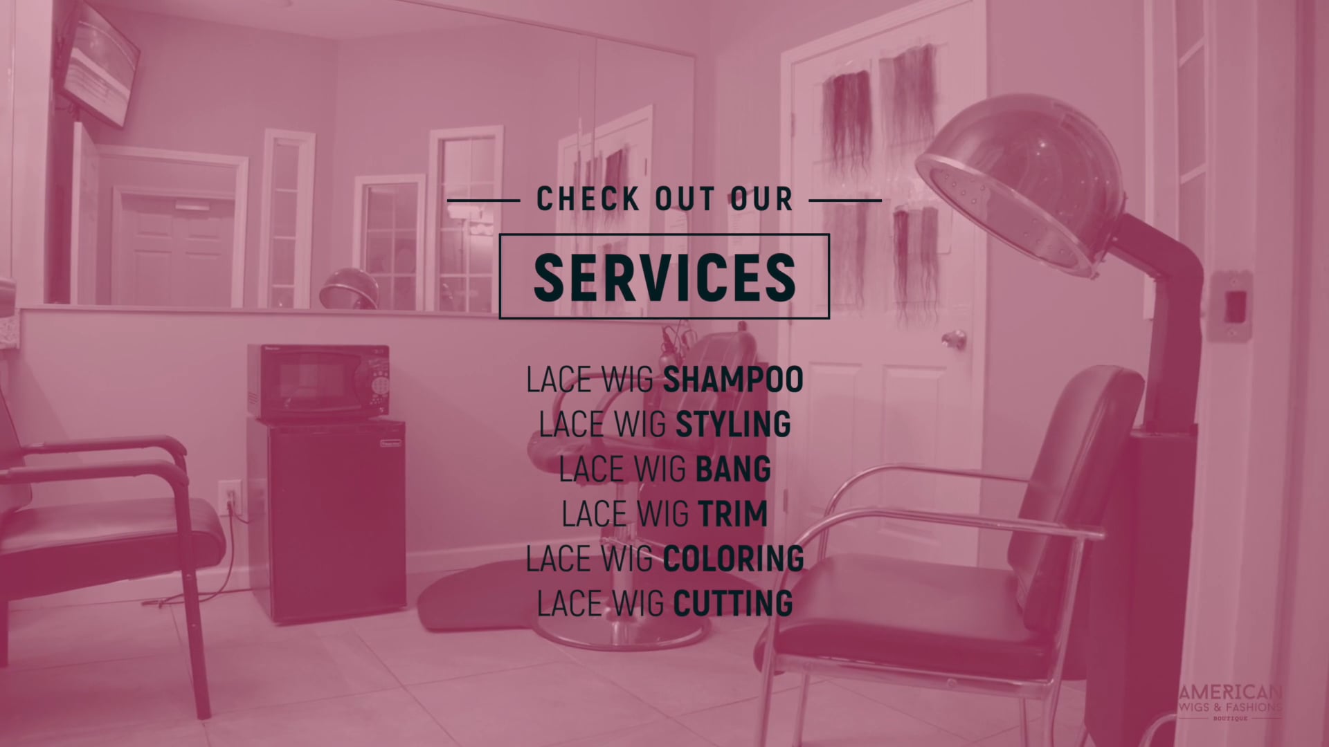 American Wigs & Fashions: Services