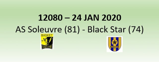 N2H 12080 AS Soleuvre (81) - Black Star Mersch (74) 24/01/2020