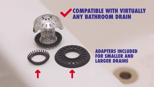TubShroom Ultra 2 Pack // Revolutionary Bathtub Drain Protector Hair Catcher video thumbnail