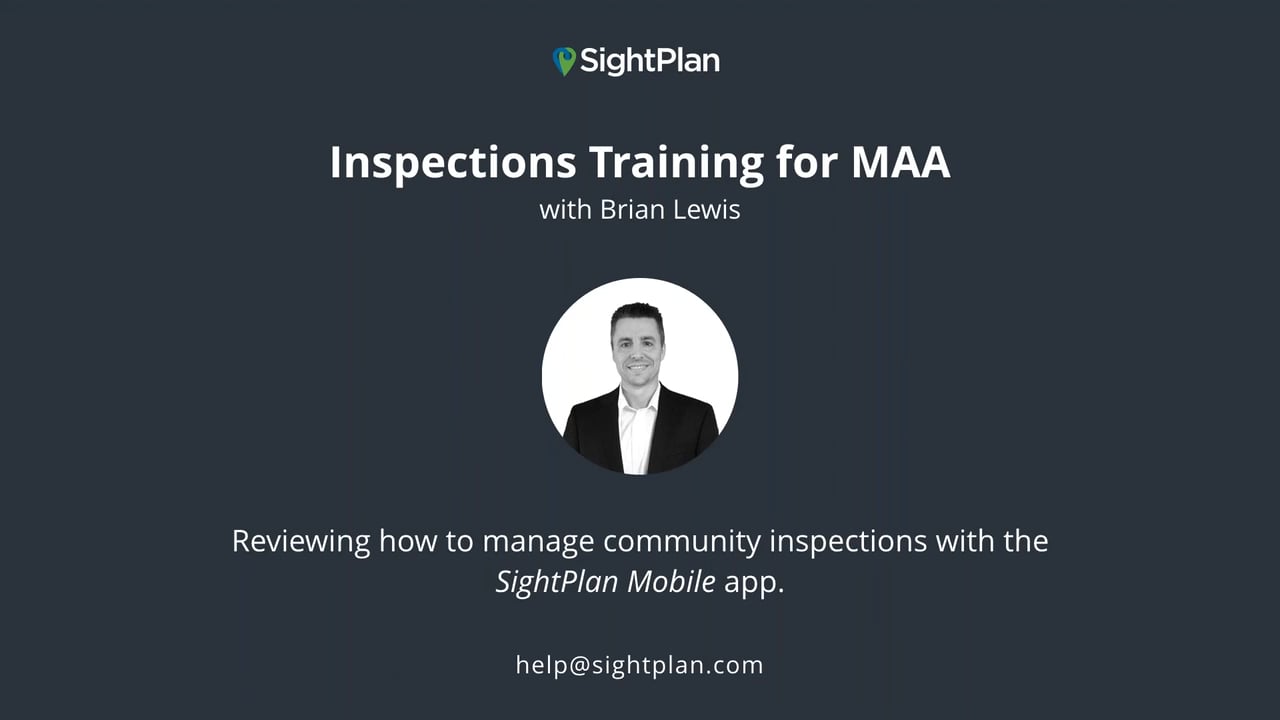 MAA, Inspections with SightPlan - MAA Inspections Training 1.27.20 on Vimeo