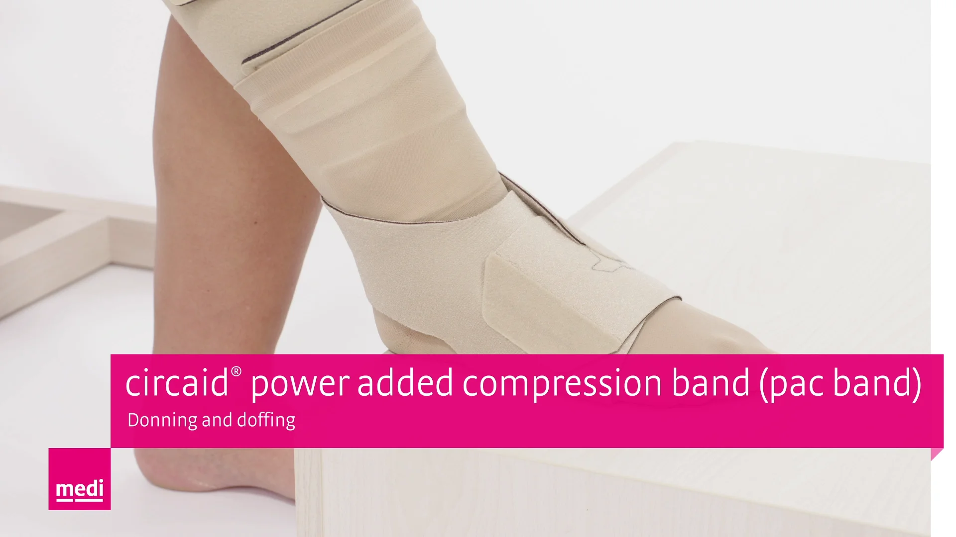 circaid® power added compression band (pac band) - Donning and
