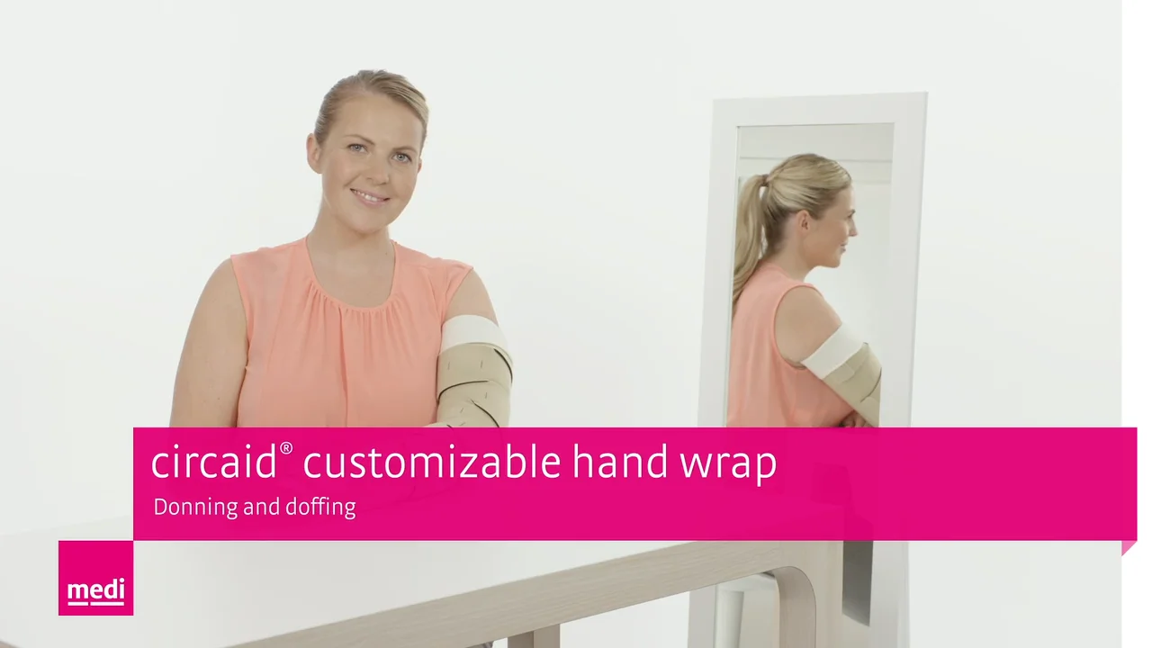 circaid® customizable hand wrap - Donning and doffing on Vimeo