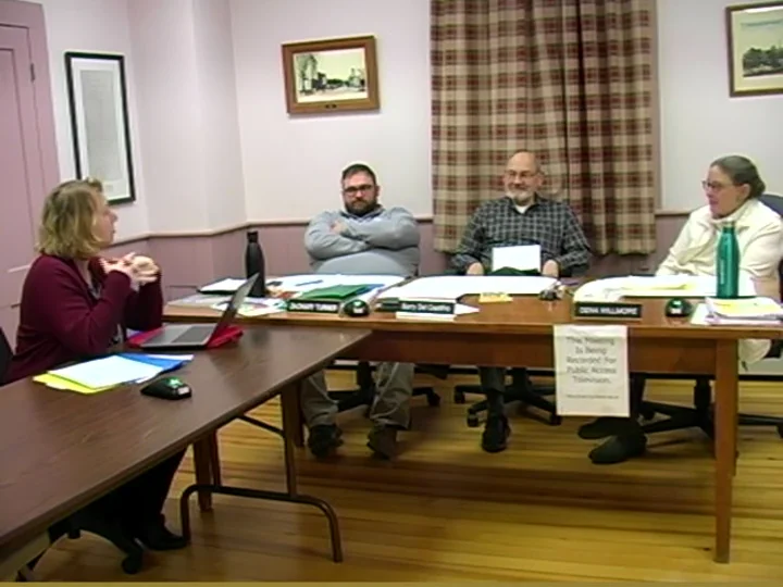 Buckland Select Board Jan. 30, 2020 on Vimeo