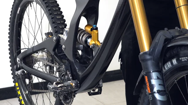 Carbon fiber clearance bike frame